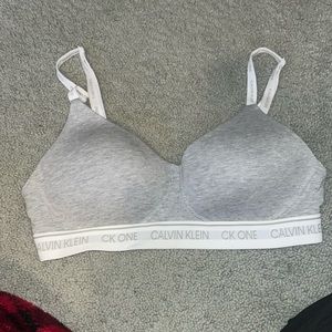 Grey Calvin Klein bra